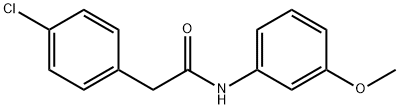 2-(4-chlorophenyl)-N-(3-methoxyphenyl)acetamide Struktur