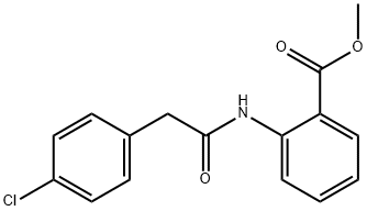 methyl 2-{[(4-chlorophenyl)acetyl]amino}benzoate Struktur