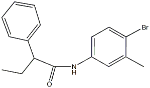 N-(4-bromo-3-methylphenyl)-2-phenylbutanamide Struktur