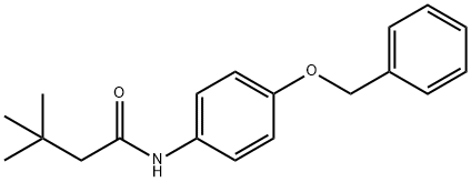 N-[4-(benzyloxy)phenyl]-3,3-dimethylbutanamide Struktur