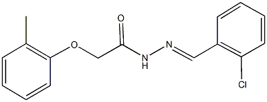 N'-(2-chlorobenzylidene)-2-(2-methylphenoxy)acetohydrazide Struktur