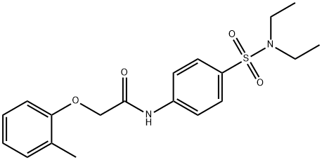 N-{4-[(diethylamino)sulfonyl]phenyl}-2-(2-methylphenoxy)acetamide Struktur