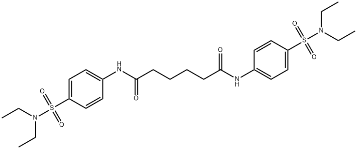 N~1~,N~6~-bis{4-[(diethylamino)sulfonyl]phenyl}hexanediamide Struktur