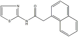 2-(1-naphthyl)-N-(1,3-thiazol-2-yl)acetamide Struktur