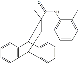 15-methyl-N-(2-methylphenyl)tetracyclo[6.6.2.0~2,7~.0~9,14~]hexadeca-2,4,6,9,11,13-hexaene-15-carboxamide Struktur