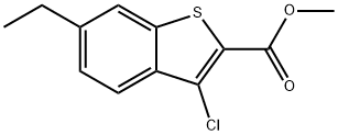 methyl 3-chloro-6-ethyl-1-benzothiophene-2-carboxylate Struktur