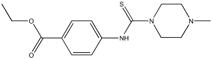 ethyl 4-{[(4-methyl-1-piperazinyl)carbothioyl]amino}benzoate Struktur