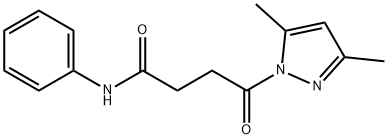 4-(3,5-dimethyl-1H-pyrazol-1-yl)-4-oxo-N-phenylbutanamide Struktur