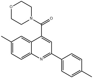 6-methyl-2-(4-methylphenyl)-4-(4-morpholinylcarbonyl)quinoline Struktur