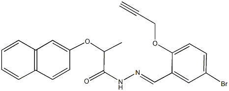 N'-[5-bromo-2-(2-propynyloxy)benzylidene]-2-(2-naphthyloxy)propanohydrazide Struktur