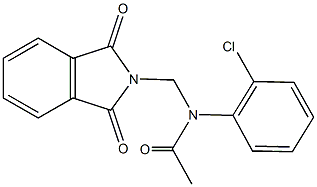 N-(2-chlorophenyl)-N-[(1,3-dioxo-1,3-dihydro-2H-isoindol-2-yl)methyl]acetamide Struktur