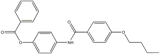 4-[(4-butoxybenzoyl)amino]phenyl benzoate Struktur