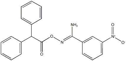 N'-[(diphenylacetyl)oxy]-3-nitrobenzenecarboximidamide Struktur