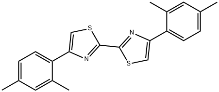 2,2'-bis[4-(2,4-dimethylphenyl)-1,3-thiazole] Struktur