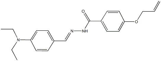 4-(allyloxy)-N'-[4-(diethylamino)benzylidene]benzohydrazide Struktur