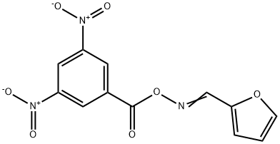 2-furaldehyde O-{3,5-bisnitrobenzoyl}oxime Struktur