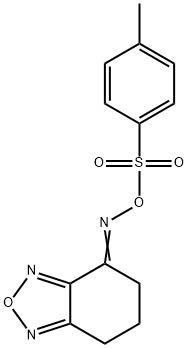 4-{[(4-methylphenyl)sulfonyl]oxyimino}-4,5,6,7-tetrahydro-2,1,3-benzoxadiazole Struktur