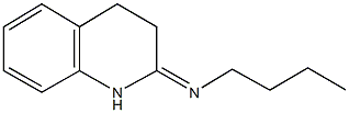 N-butyl-N-(3,4-dihydro-2(1H)-quinolinylidene)amine Struktur