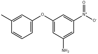 3-(3-methylphenoxy)-5-nitroaniline Struktur