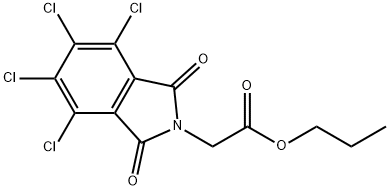 propyl (4,5,6,7-tetrachloro-1,3-dioxo-1,3-dihydro-2H-isoindol-2-yl)acetate Struktur