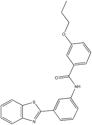 N-[3-(1,3-benzothiazol-2-yl)phenyl]-3-propoxybenzamide Struktur