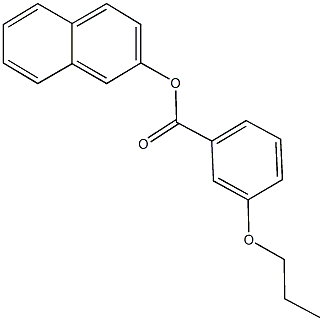 2-naphthyl 3-propoxybenzoate Struktur