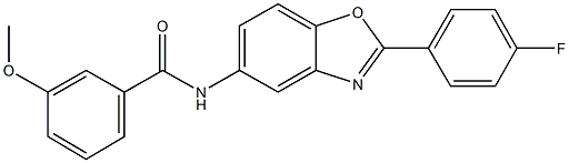 N-[2-(4-fluorophenyl)-1,3-benzoxazol-5-yl]-3-methoxybenzamide Struktur