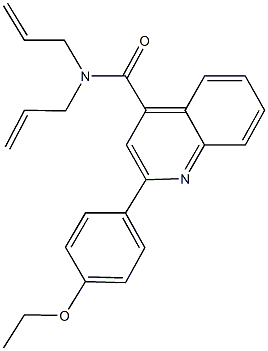 N,N-diallyl-2-(4-ethoxyphenyl)-4-quinolinecarboxamide Struktur