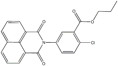 propyl 2-chloro-5-(1,3-dioxo-1H-benzo[de]isoquinolin-2(3H)-yl)benzoate Struktur