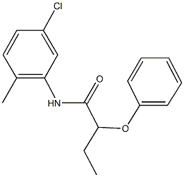 N-(5-chloro-2-methylphenyl)-2-phenoxybutanamide Struktur