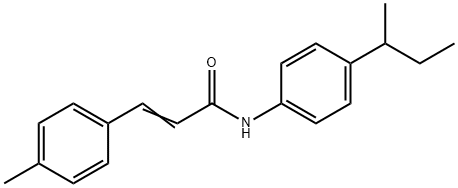 N-(4-sec-butylphenyl)-3-(4-methylphenyl)acrylamide Struktur