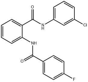 N-(3-chlorophenyl)-2-[(4-fluorobenzoyl)amino]benzamide Struktur