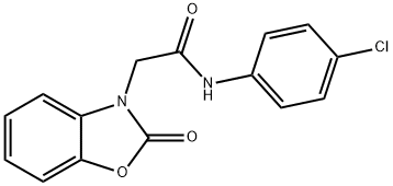 N-(4-chlorophenyl)-2-(2-oxo-1,3-benzoxazol-3(2H)-yl)acetamide Struktur