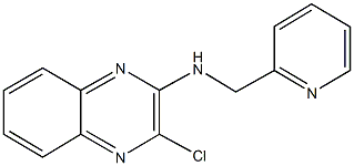 3-chloro-N-(2-pyridinylmethyl)-2-quinoxalinamine Struktur