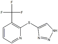 2-(1H-1,2,3-triazol-4-ylsulfanyl)-3-(trifluoromethyl)pyridine Struktur