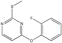 4-(2-fluorophenoxy)-2-(methylsulfanyl)pyrimidine Struktur