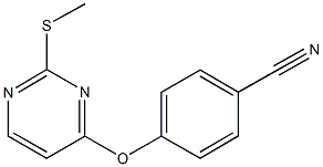 4-{[2-(methylsulfanyl)-4-pyrimidinyl]oxy}benzonitrile Struktur