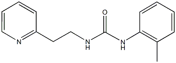 N-(2-methylphenyl)-N'-[2-(2-pyridinyl)ethyl]urea Struktur