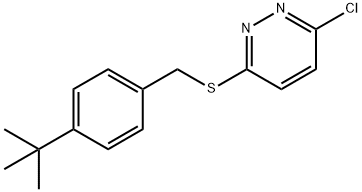 3-[(4-tert-butylbenzyl)sulfanyl]-6-chloropyridazine Struktur