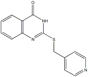 2-[(4-pyridinylmethyl)sulfanyl]-4(3H)-quinazolinone Struktur