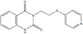 3-[2-(4-pyridinylsulfanyl)ethyl]-2,4(1H,3H)-quinazolinedione Struktur