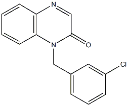 1-(3-chlorobenzyl)-2(1H)-quinoxalinone Struktur