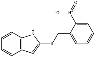 2-({2-nitrobenzyl}sulfanyl)-1H-indole Struktur