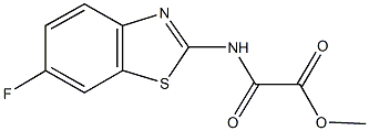 methyl [(6-fluoro-1,3-benzothiazol-2-yl)amino](oxo)acetate Struktur