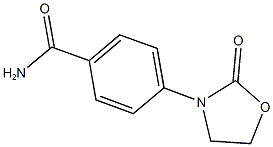 4-(2-oxo-1,3-oxazolidin-3-yl)benzamide Struktur