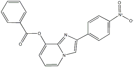 2-{4-nitrophenyl}imidazo[1,2-a]pyridin-8-yl benzoate Struktur