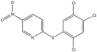 5-nitro-2-[(2,4,5-trichlorophenyl)sulfanyl]pyridine Struktur