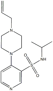 4-(4-allyl-1-piperazinyl)-N-isopropyl-3-pyridinesulfonamide Struktur