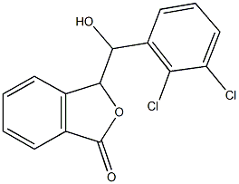 3-[(2,3-dichlorophenyl)(hydroxy)methyl]-2-benzofuran-1(3H)-one Struktur