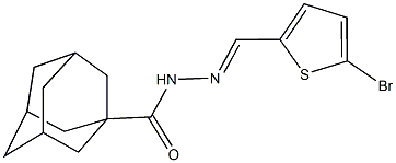 N'-[(5-bromo-2-thienyl)methylene]-1-adamantanecarbohydrazide Struktur